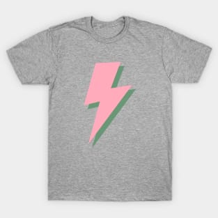 Pink and Green Lightning Bolt T-Shirt